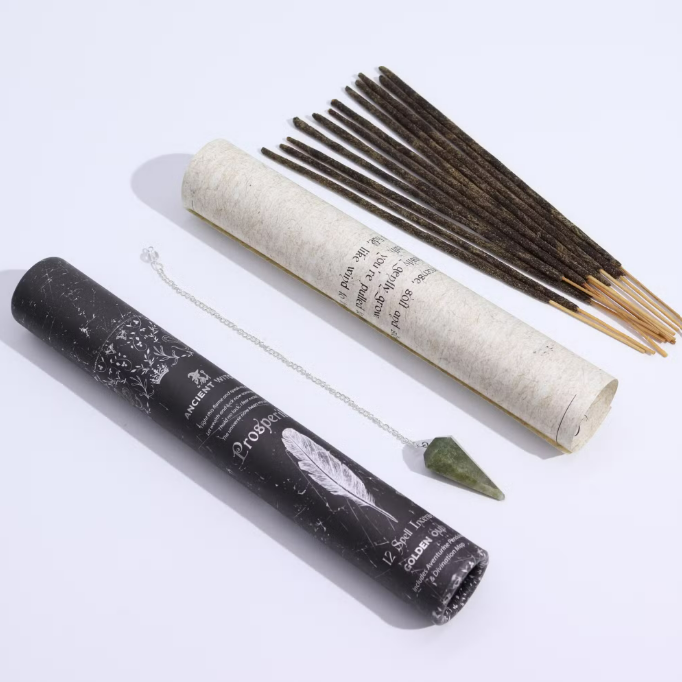 (imagem de ) Tubos de Incenso Ancient Witch - Prosperidade – Pêndulo de Aventurina